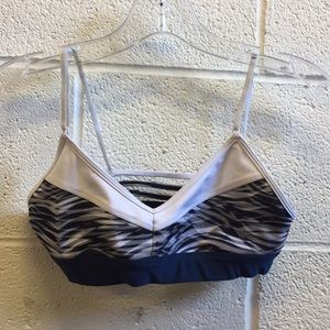 Alo navy and white bra top, sz s, 57216
